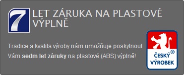 7 Let záruka na výplně